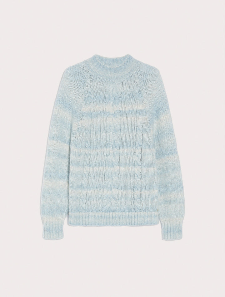 Penny Black Gradient Jumper in Alpaca and Cotton | Light Blue