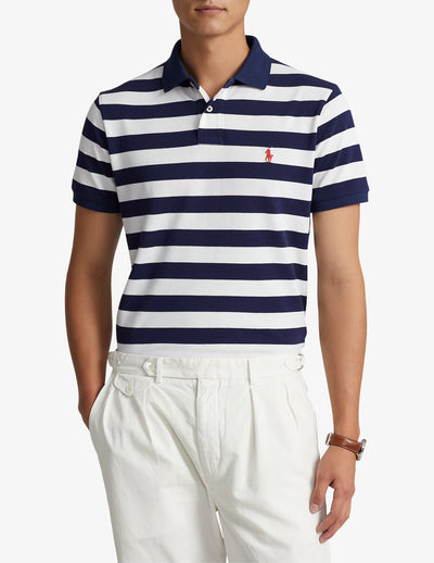 Ralph Lauren Polo with Stripes | Navy/White