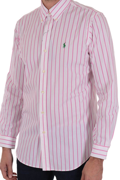 Ralph Lauren Shirt with Stripes | Resort Rose / White