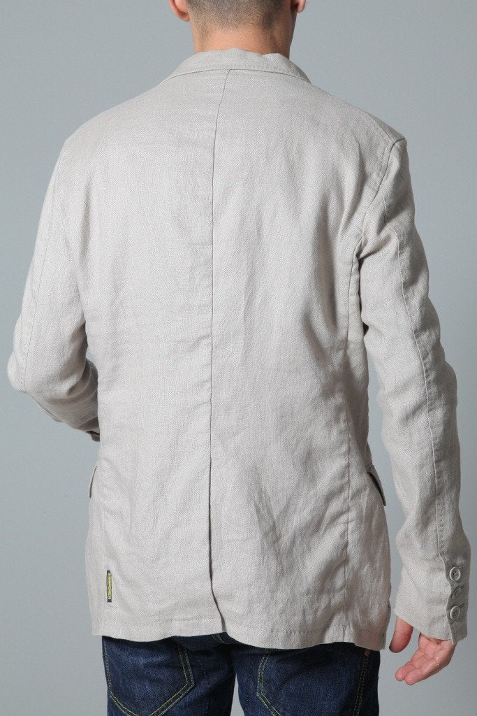 Armani Jeans Men's Jacket Armani Jeans Jacket Linen | BEIGE