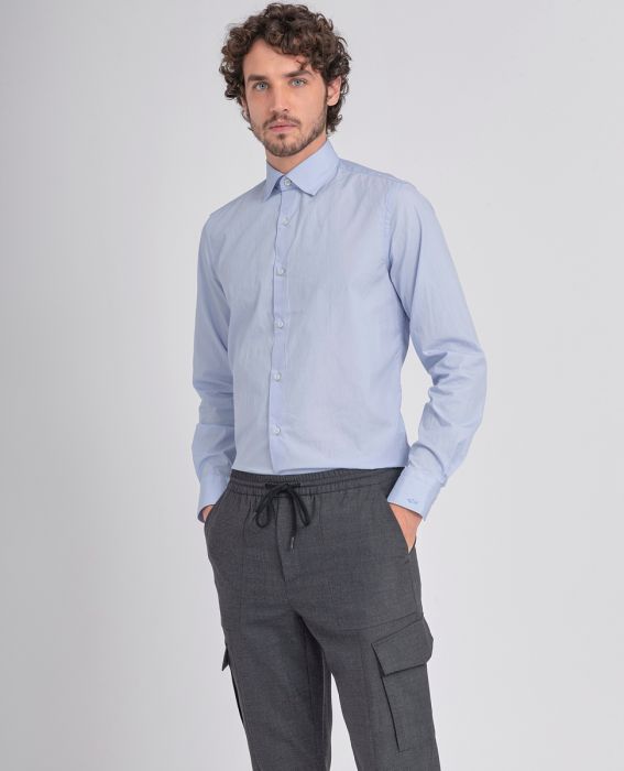 Paul & Shark Cotton Poplin Shirt | Light Blue