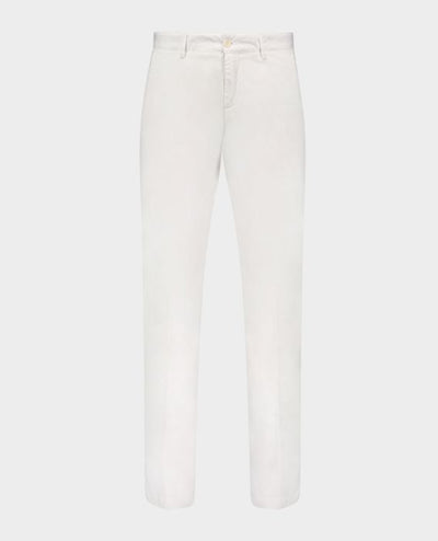 Paul & Shark Stretch Organic Cotton Trousers | White