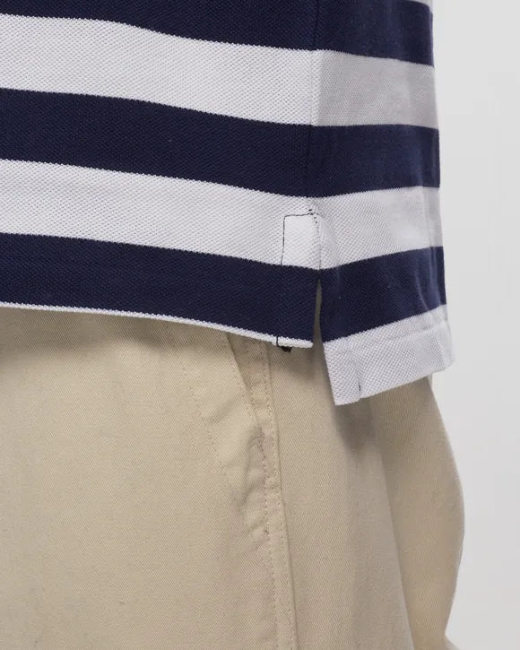Ralph Lauren Polo with Stripes | Navy/White