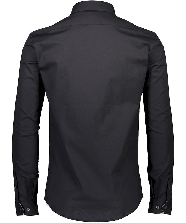 Lindbergh Men's Shirt Lindbergh Shirt Plain Stretch | BLACK