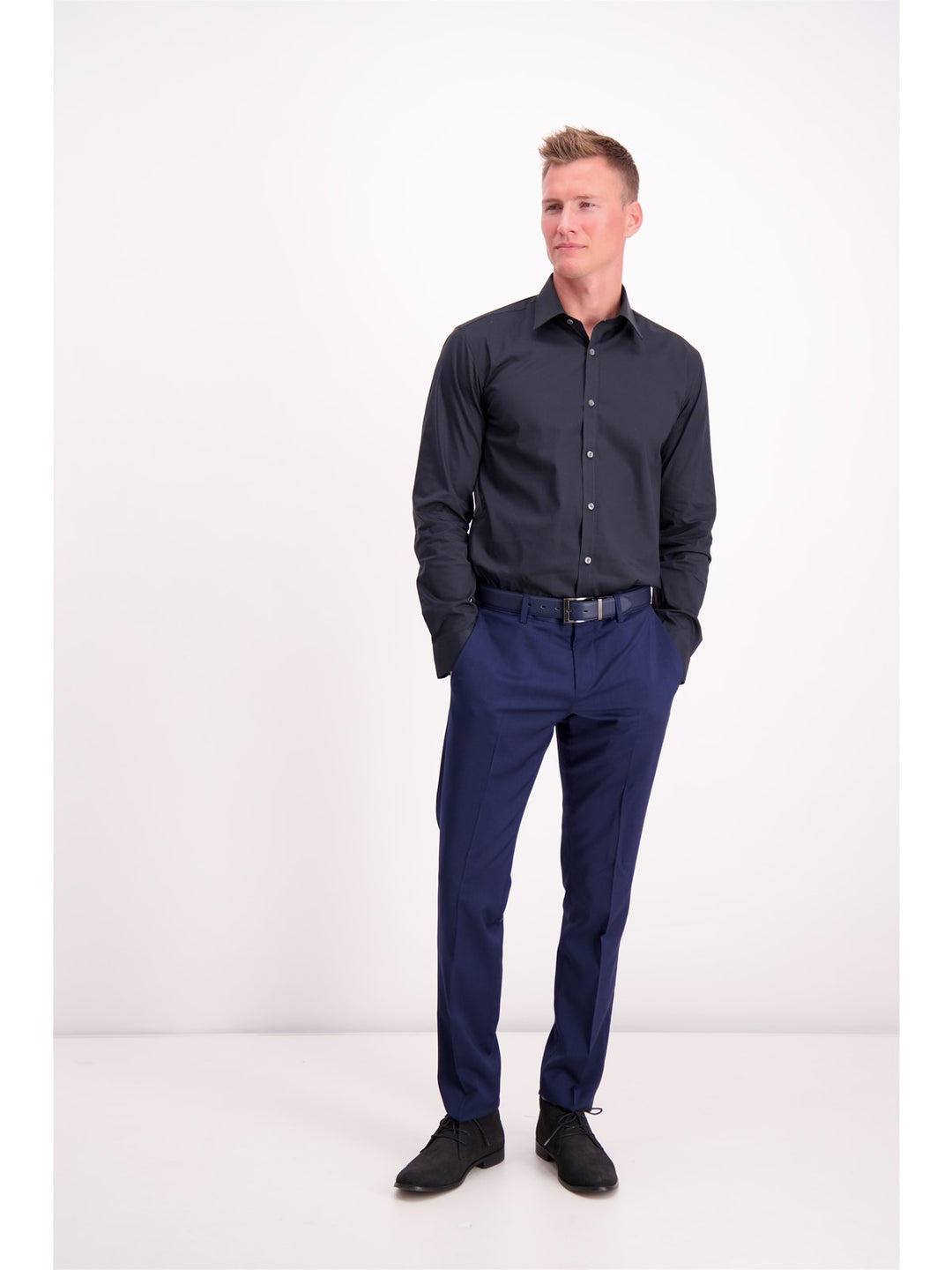Lindbergh Shirt Stretch | Black