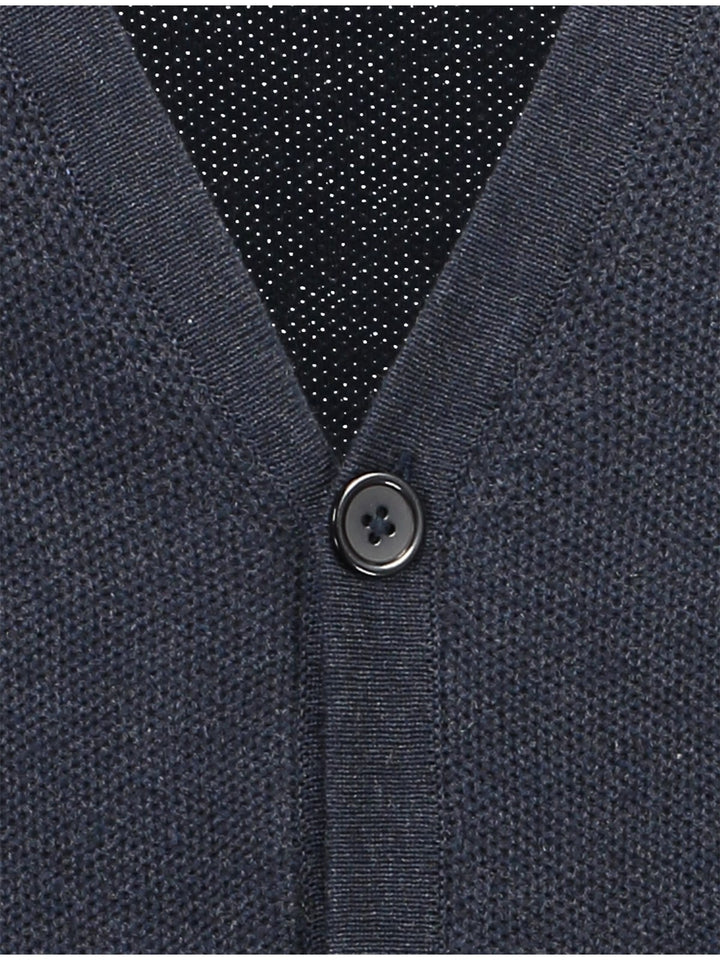 Lindbergh Cardigan | Navy Mel