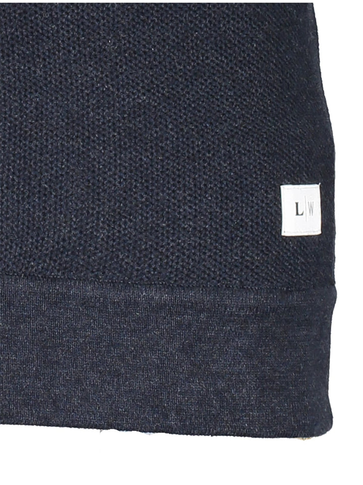 Lindbergh Cardigan | Navy Mel