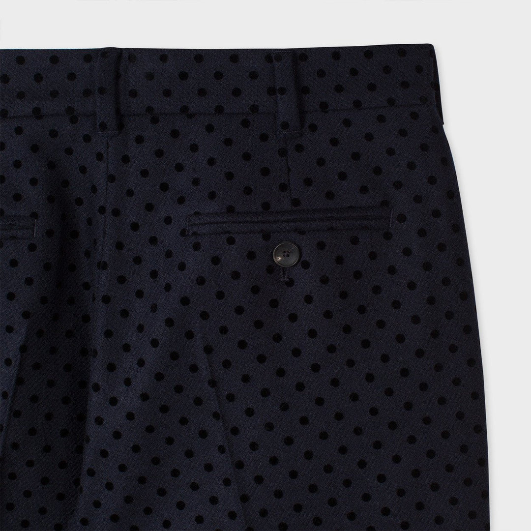 Paul Smith Women's Trousers Paul Smith Trousers Flocked Polka Dot | NAVY