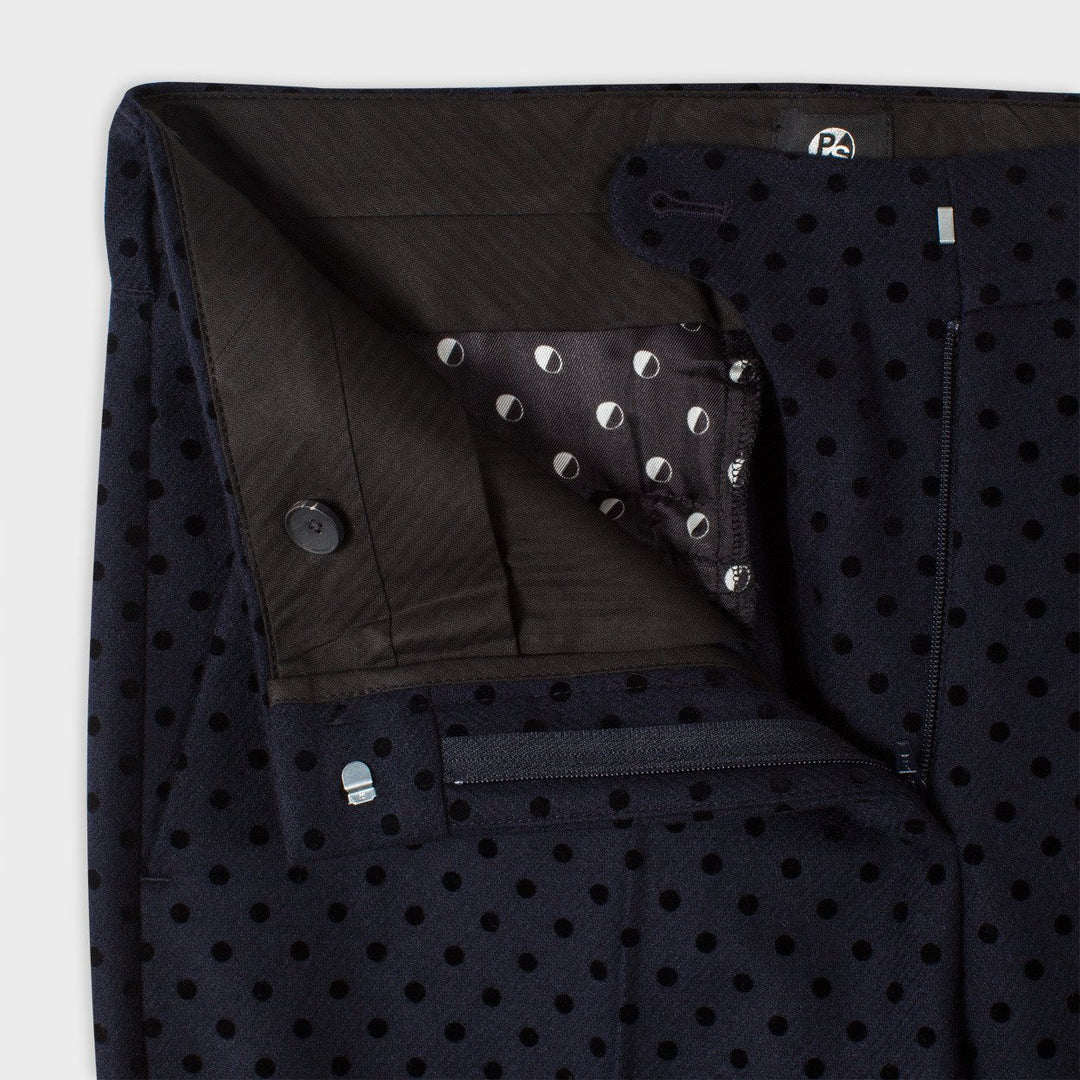 Paul Smith Women's Trousers Paul Smith Trousers Flocked Polka Dot | NAVY