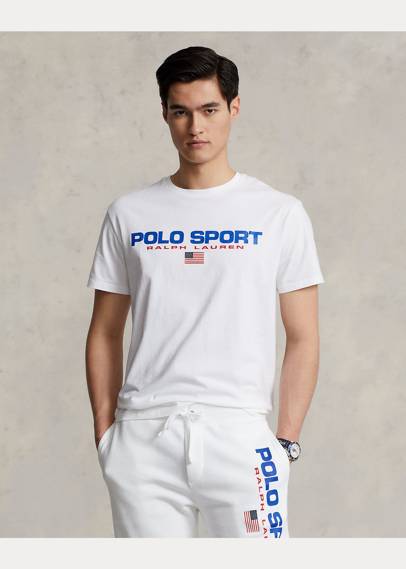 Ralph Lauren Classic Fit Polo Sport Jersey T-Shirt | White