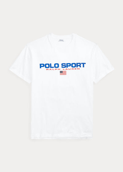 Ralph Lauren Classic Fit Polo Sport Jersey T-Shirt | White