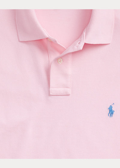 Ralph Lauren Custom Slim Fit Mesh Polo Shirt | Carmel Pink