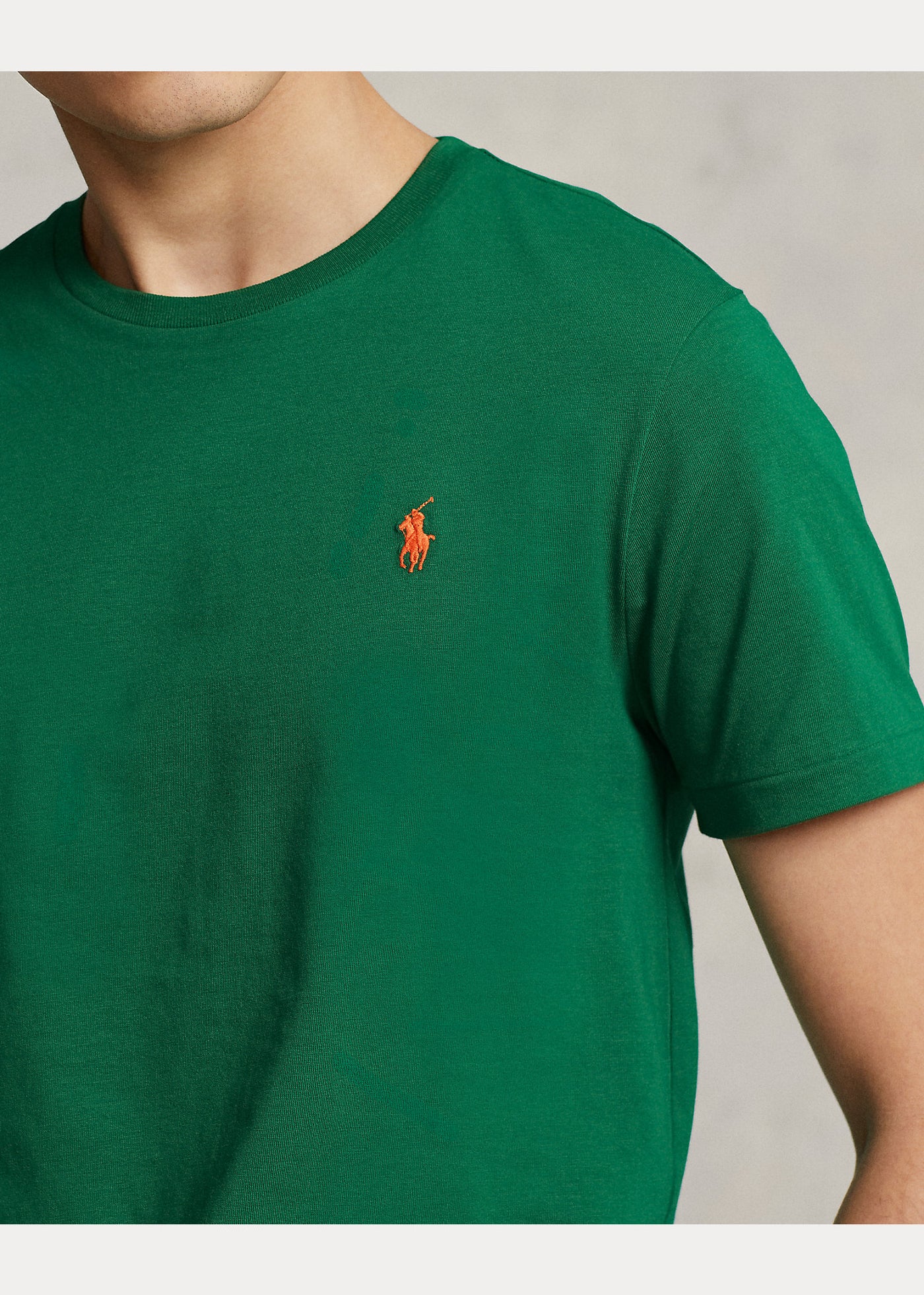Ralph Lauren Custom Slim Fit Jersey Crewneck T-Shirt | Primary Green