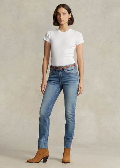 Ralph Lauren Mid-Rise Skinny Jeans | Antares Wash