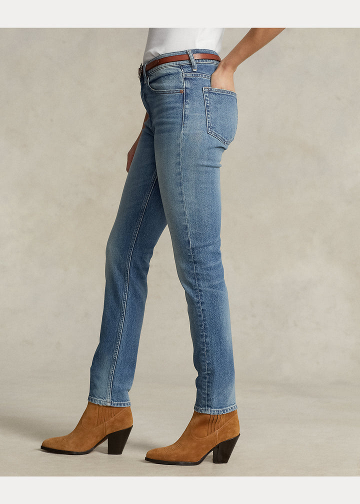 Ralph Lauren Mid-Rise Skinny Jeans | Antares Wash