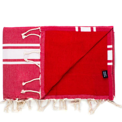 MC2 Saint Barth Cotton Towel Doubled with Sponge | Red
